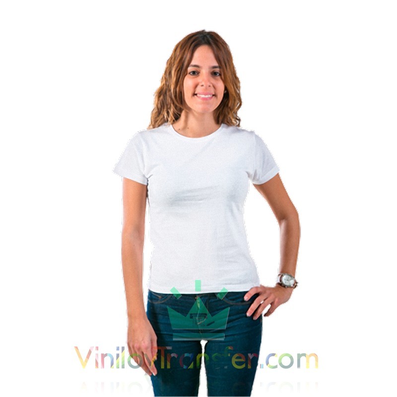 servilleta perspectiva Venta ambulante Camiseta sublimable de mujer con tacto algodón | Viniloytransfer.com