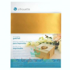 papel dorado adhesivo imprimible