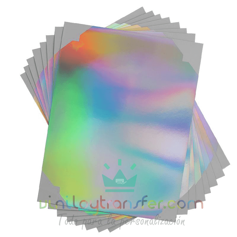 Tamano relativo Marinero Sombreado Papel holográfico iridiscente hojas imprimibles Silhouette |  Viniloytransfer.com