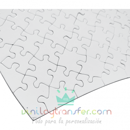 puzzle de carton prensado blanco para sublimar