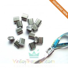 Cierre clip de aluminio metálico permanente